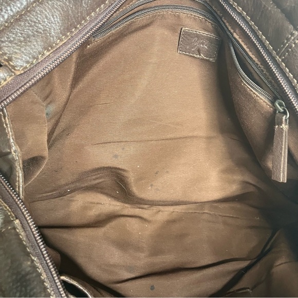 J. Jill brown leather shoulder bag medium size 12.75” x 11” - Picture 9 of 12